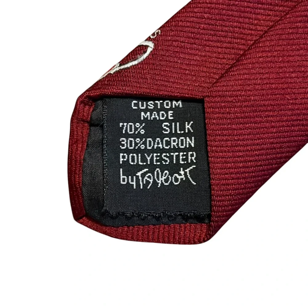 VTG Robert Talbott Oklahoma‎ Sooners NCAA Silk Blend Crimson Mens Tie 4